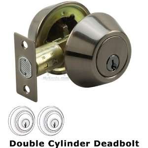  Double cylinder deadbolt with 4 way latch in antique 