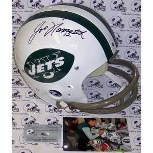 New York Jets Joe Namath Hand Signed Throwback Full Size Helmet 