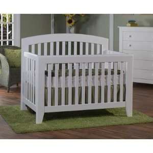  Gala Convertible Crib Set in White