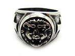 Mens PUNK gothic silver stainless steel cool cross lion party band 