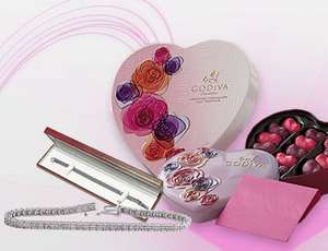   Valentines Day Package 2.00 ct Diamond Tennis Bracelet ,Card & Godiva
