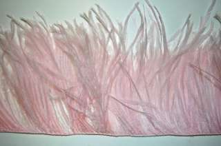 36 OSTRICH FEATHER FRINGE   LIGHT PINK 3 6 Craft/Pad  