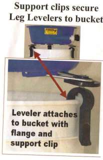 BLUE BOWL GOLD CONCENTRATOR LEVEL LEGS ATTACH TO BUCKET  