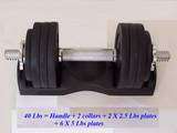 You Will Get A Set (2) 52.5 LBS Dumbbells with Two Dumb Trays,