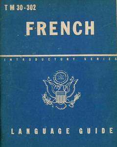 French Language Guide Military Manual TM 30 302  