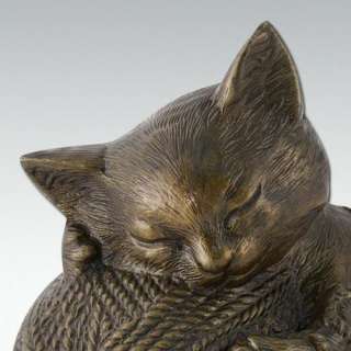   Kitty Cat   Bronze   Pet Cremation Urn   Engravable   