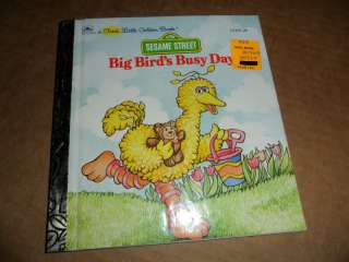 1987 Sesame Street Big Birds Busy Day Childrens Book  