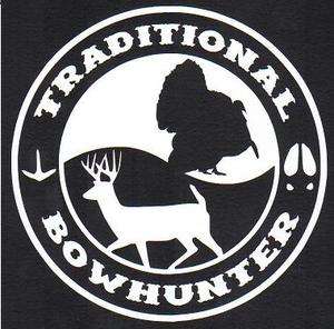 Traditional Bowhunter Decal White / Archery / Hunting  