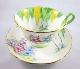Handpainted Royal Albert Woodland Glen Tea Cup and Saucer Set  