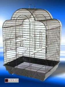 BIRD CAGE BLACK MERLIN CAGES LOVEBIRDS COCKATIELS WOW  