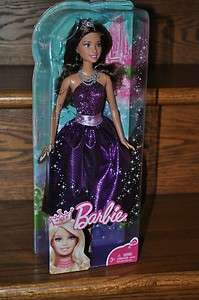 Barbie Princess Brunette Purple / Purple 2010 Doll Girl NEW  