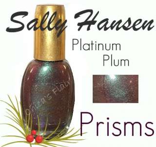 Sally Hansen PLATINUM PLUM Nail Makeup Art Prisms Polish Rainbow 