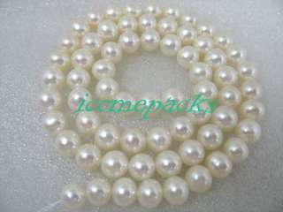 wholesale 15.5AAA 7mm nature white round pearl beads  