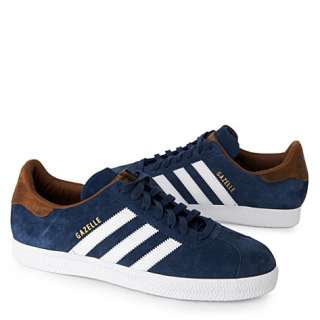Gazelle trainers navy tan   ADIDAS   Trainers & plimsolls   Shoes 