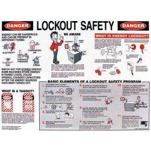 Brady 18 In. X 24 In. Laminated Paper Lockout Safety Poster LOSP8 at 