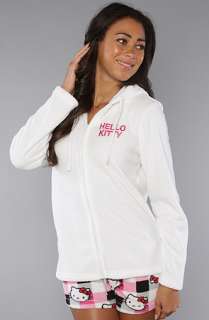 Hello Kitty Intimates The Cuddly Cute Hooded Top in White  Karmaloop 