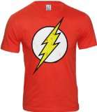   Der Rote Blitz DC Comics Retro Herren T Shirt   FLASH LOGO   ROT Gr. L