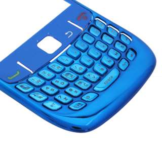 New4 Piece Housing Cover for BlackBerry Curve 8520 Deep Blue with Free 