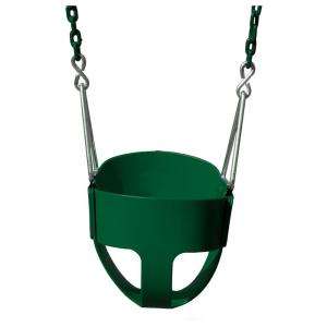 Gorilla PlaysetsFull Bucket Swing with Chain in Green