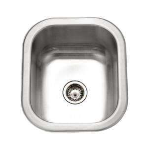 HOUZER Club Series Undermount 14 3/8in. x 12 1/2 in. Small Single Bowl 