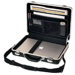 Aluminium Aktenkoffer Notebookkoffer in schwarz  Sport 