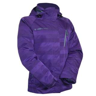 ZIENER AIM Gr. L Damen Skijacke Snowboardjacke dark purple stripe 