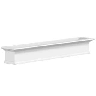 Mayne Yorkshire 12 in. x 72 in. Vinyl Window Box 4826W at The Home 