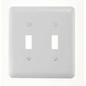 Amerelle 2 Gang Double Toggle Wall Plate C935TTW  