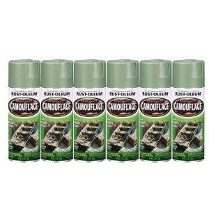   Camouflage Army Green Spray Paint (6 Pack) 182711 