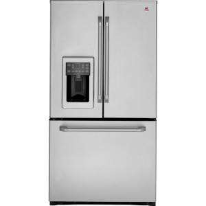 GE Cafe 21.3 cu. ft. 36 in. Wide French Door Refrigerator in Stainless 
