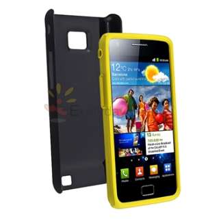 New Black Yellow Hybrid Hard Cover Case For Samsung Galaxy S2 II i9100 