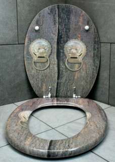 WC Sitz Toiletten Sitz Klobrille ANTIK Maya Inka  