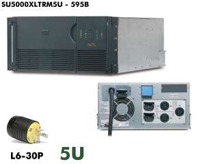 595b~ APC SmartUPS UPS 5kva 5000va SU5000RMXLT5U 208v Extended Run 