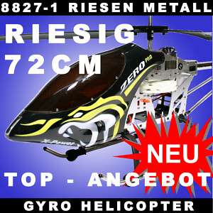 RIESIG FERNGESTEUERTE HUBSCHRAUBER HELIKOPTER 8827 H8 MX PIONEER GYRO 