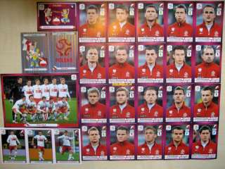 Euro 2012 EM Panini Sticker Polen Polska komplett alle 30 Sticker 