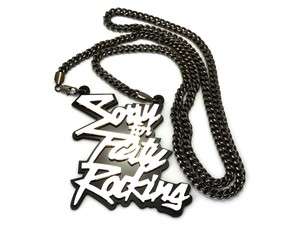 Sorry For Party Rocking Acrylic Pendant Large LMFAO 36 Cuban Chain 