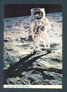 VA0021 4x6 Postcard Mans First Walk on the Moon Apollo  