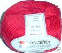 sk Gedifra Beauty Cotton Yarn 3844, Red Currant  