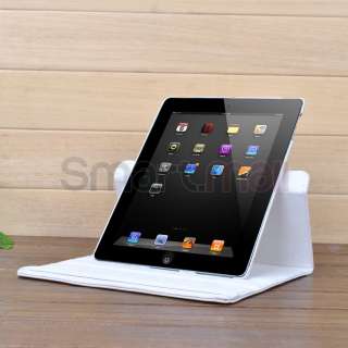 coloir iPad 3 2 360 Rotating Magnetic Leather Case Smart Cover Stand 