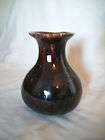 antique rockingham ben nington pottery bulbous vase expedited shipping 