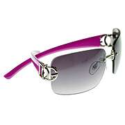 DG Eyewear Womens Fashion Square Rimless DG Sunglasses  