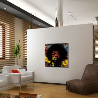 Pop Art Hendrix power art Deko 80x80cm Jimi Hendrix Art  