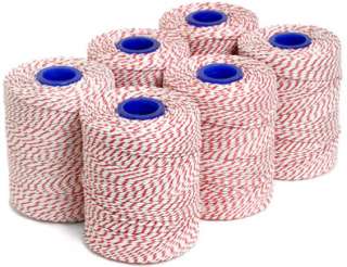 Red /White Butchers Bakers Catering String Twine 300mt 500g Food Safe 