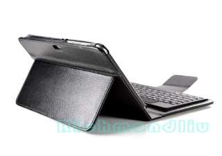 Black Bluetooth Keyboard Leather Case for Samsung Galaxy Tab P7300 8.9 
