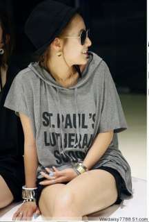 New Womens Korea Casual Hoodie Top T shirt Tops sz 0547  