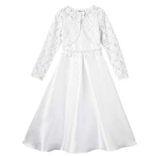 2Pc Communion Flower Girl Dress & Bolero Jacket ~5,6,6x  