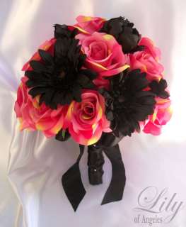 17pcs Wedding Bridal Bouquet Bride Groom Decoration Package Flower 