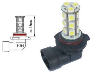 HB4 2x XENON LED Lampe Birne 9006 18 LED SMD & CANBUS  