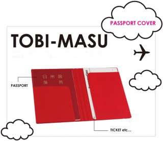 AUTH. TOBI MASU Silicone Passport Cover/Travel Ticket holder   p+g 