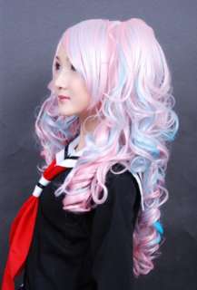 LOLITA BLUE PINK COSPLAY PARTY WIG LONG WAVY PONYTAIL  
